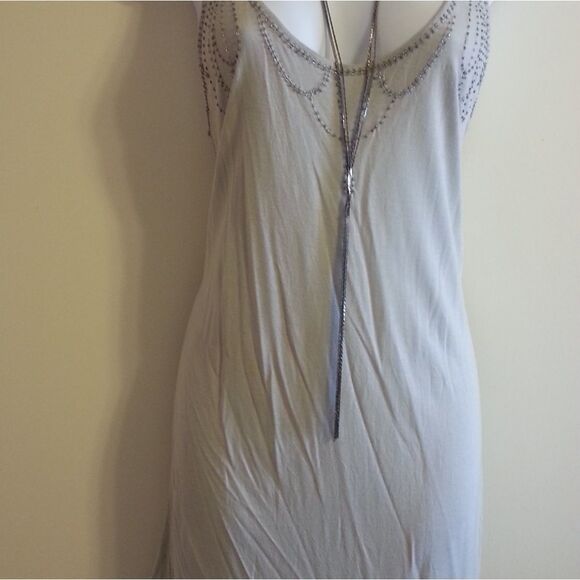 New York & Company Beaded Meckline Sleeveless Top - Picture 2 of 8